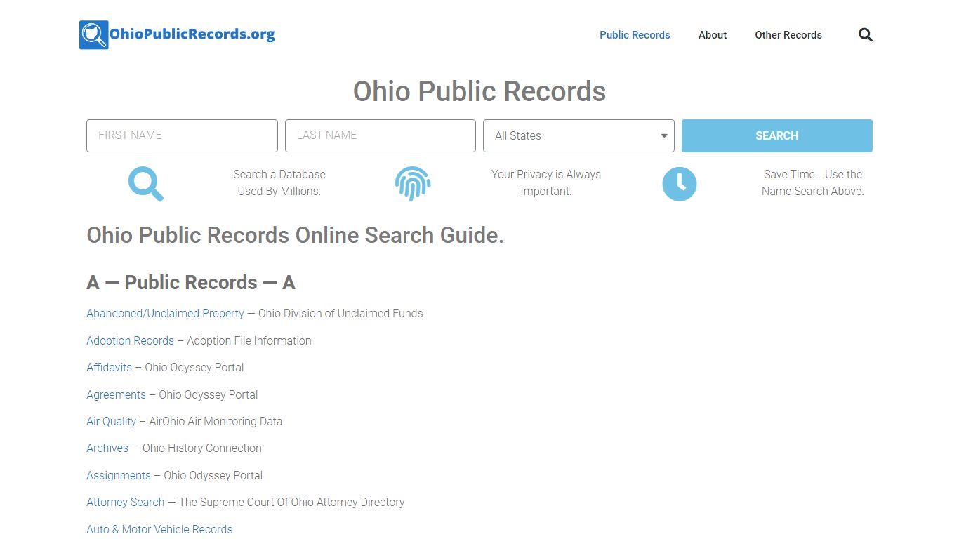 State of Ohio Public Records Guide: OhioPublicRecords.org