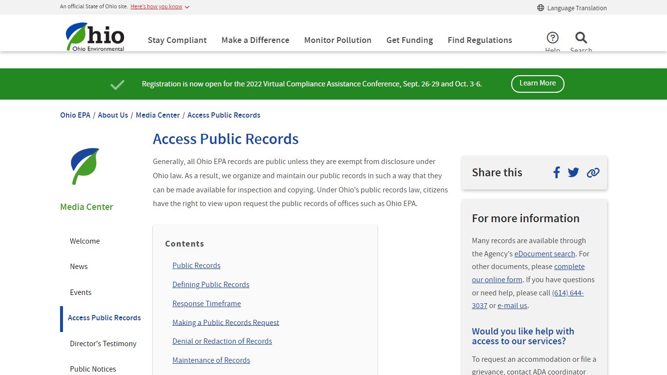 Access Public Records - Ohio